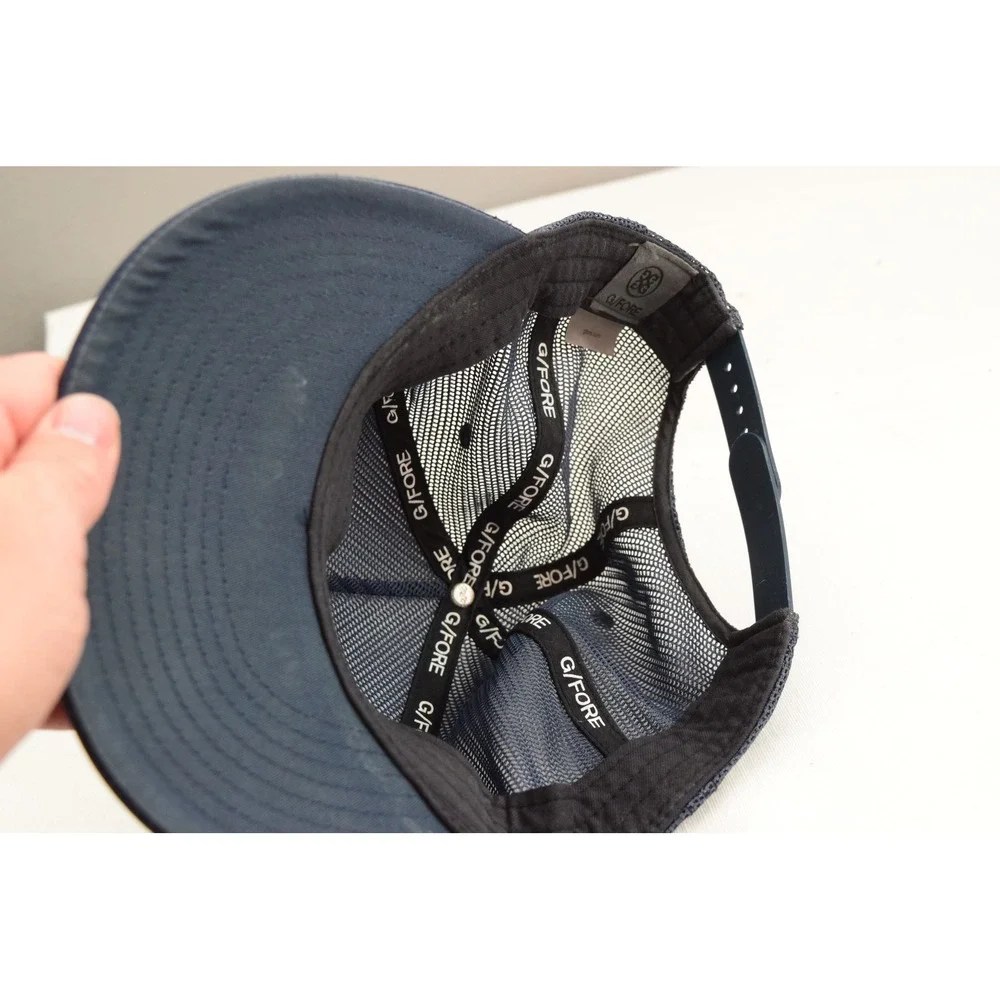 G/Fore Mens Navy Blue Can't Break 80 Patch Trucker Hat Cap Golf Adjustable